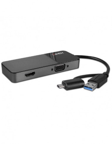 Adaptador USB 3.0 para HDMI/VGA... Adaptador USB 3.0 para HDMI/VGA...