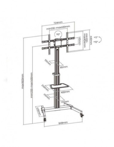 Suporte EQUIP para TV de 37"-86",... Suporte EQUIP para TV de 37"-86",...