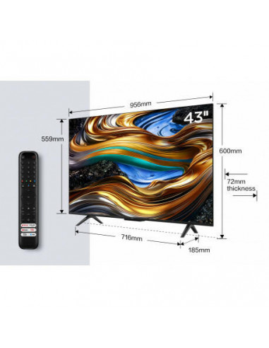 Televisor TCL 43P755 - Smart TV 43"...