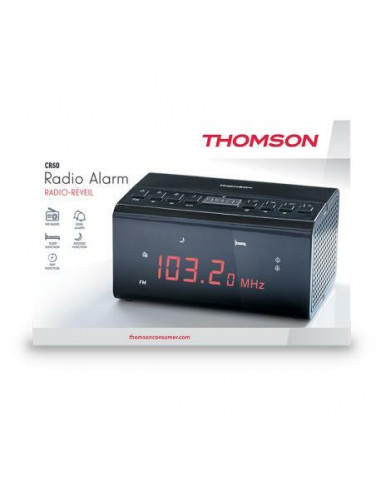 Rádio Despertador Thomson CR50 Preto