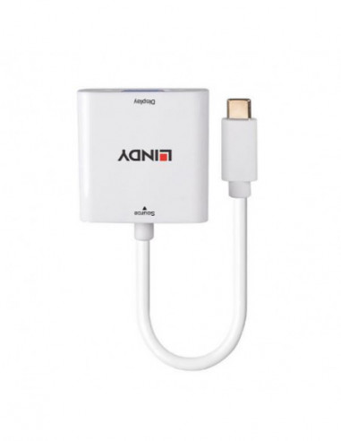 Conversor Lindy USB-C para VGA - 43355 Conversor Lindy USB-C para VGA - 43355