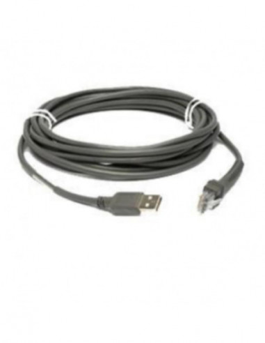 Cabo USB Zebra CBA-U10-S15ZAR - 4,5m,... Cabo USB Zebra CBA-U10-S15ZAR - 4,5m,...