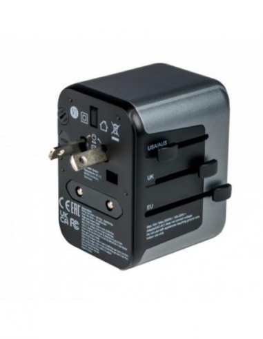 Adaptador de Viagem Universal... Adaptador de Viagem Universal...