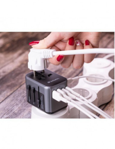 Adaptador de Viagem Universal... Adaptador de Viagem Universal...