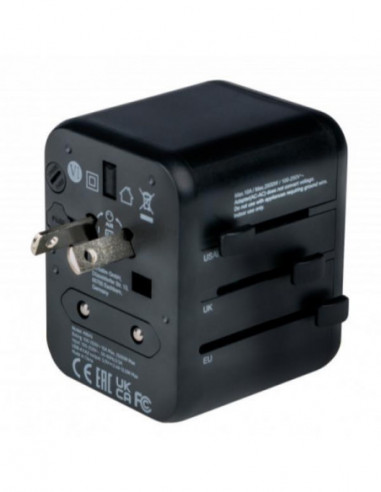 Adaptador de Viagem Verbatim UTA-01... Adaptador de Viagem Verbatim UTA-01...