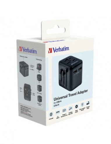 Adaptador de Viagem Verbatim UTA-01... Adaptador de Viagem Verbatim UTA-01...