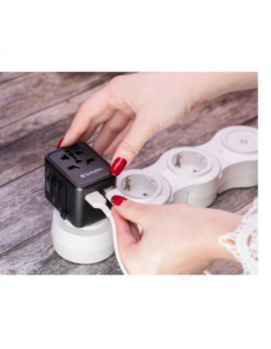 Adaptador de Viagem Verbatim UTA-01... Adaptador de Viagem Verbatim UTA-01...