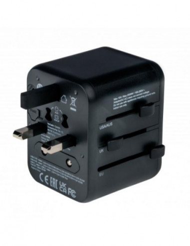 Adaptador de Viagem Verbatim UTA-02,... Adaptador de Viagem Verbatim UTA-02,...