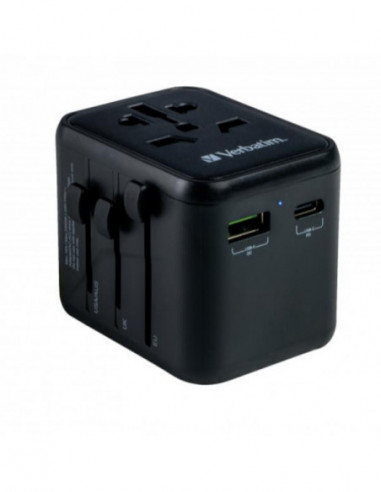 Adaptador de Viagem Verbatim UTA-02,... Adaptador de Viagem Verbatim UTA-02,...