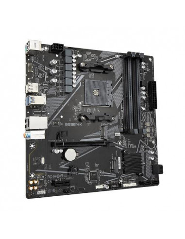 Placa-Mãe Gigabyte B550M K AM4 Micro ATX Placa-Mãe Gigabyte B550M K AM4 Micro ATX