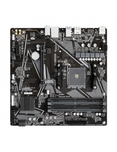 Placa-Mãe Gigabyte B550M K AM4 Micro ATX Placa-Mãe Gigabyte B550M K AM4 Micro ATX