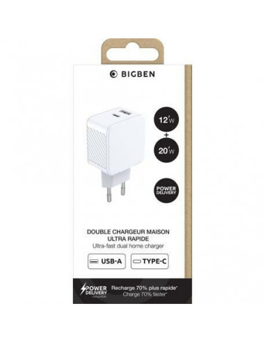 Big Ben - Duplo Carregador Usb A+c... Big Ben - Duplo Carregador Usb A+c...