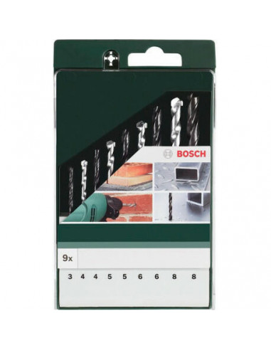 Bosch - Set de 9 Brocas P/...