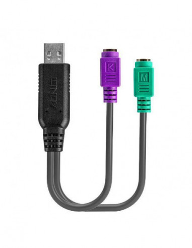 Adaptador USB 3.0 para PS/2 Lindy Adaptador USB 3.0 para PS/2 Lindy