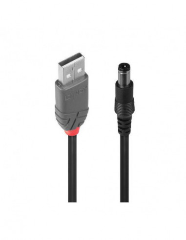 Cabo USB 2.0 Lindy Tipo A para CC 5,5mm