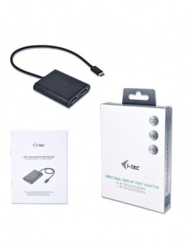 Adaptador i-tec USB-C 2x Displayport... Adaptador i-tec USB-C 2x Displayport...