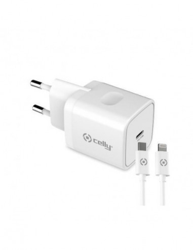 Carregador Celly USB-C 20W com Cabo... Carregador Celly USB-C 20W com Cabo...
