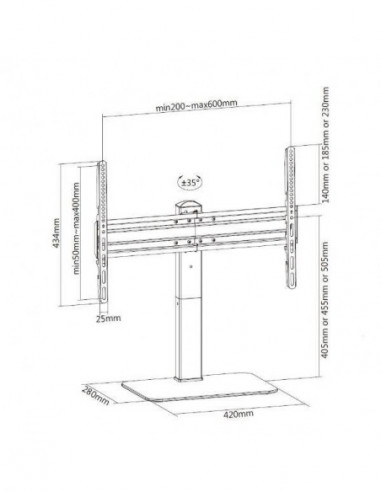 Suporte EQUIP para TV/Monitor,... Suporte EQUIP para TV/Monitor,...