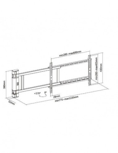Suporte de Parede Motorizado EQUIP...
