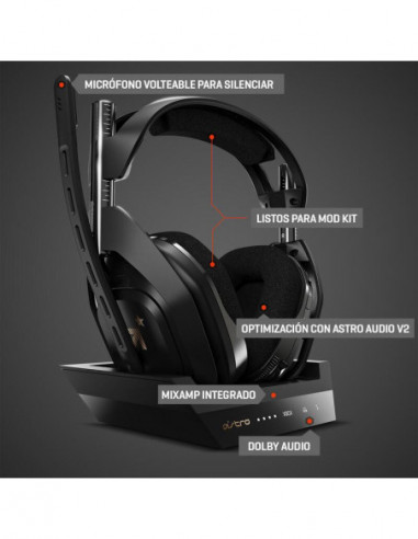 Auscultadores Logitech A50 (2019) +... Auscultadores Logitech A50 (2019) +...