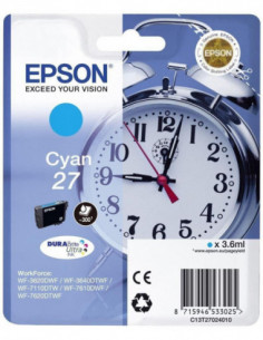 Tinteiro EPSON 27 Ciano -...