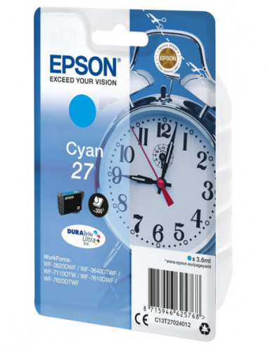 Tinteiro EPSON 27 Ciano -...