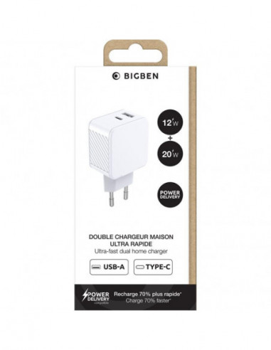 Big Ben - Duplo Carregador Usb A+c... Big Ben - Duplo Carregador Usb A+c...