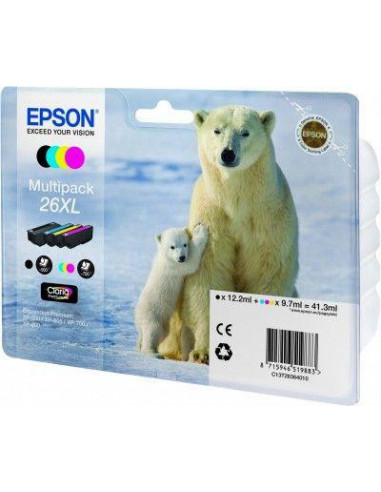 Tinteiro EPSON 26 Multipack 4 Cores... Tinteiro EPSON 26 Multipack 4 Cores...