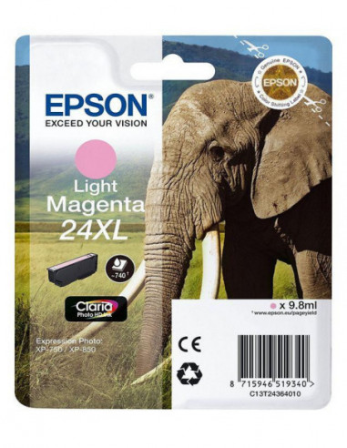 Tinteiro EPSON 24 Magenta Claro XL -... Tinteiro EPSON 24 Magenta Claro XL -...