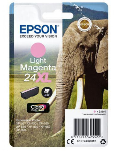 Tinteiro EPSON 24 Magenta Claro XL -... Tinteiro EPSON 24 Magenta Claro XL -...