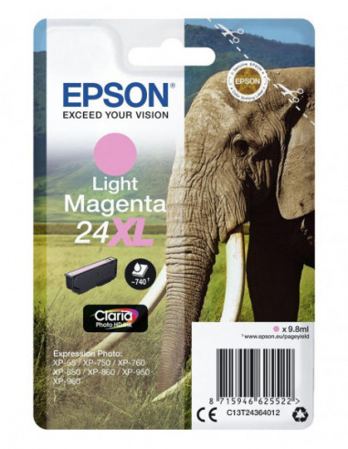 Tinteiro EPSON 24 Magenta Claro XL -... Tinteiro EPSON 24 Magenta Claro XL -...