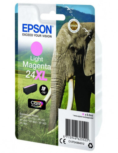 Tinteiro EPSON 24 Magenta Claro XL -... Tinteiro EPSON 24 Magenta Claro XL -...