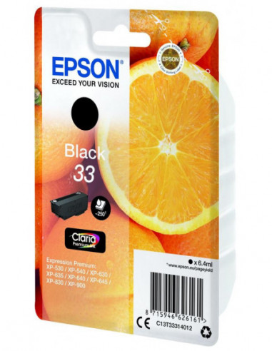 Tinteiro EPSON 33 Preto - Expression... Tinteiro EPSON 33 Preto - Expression...