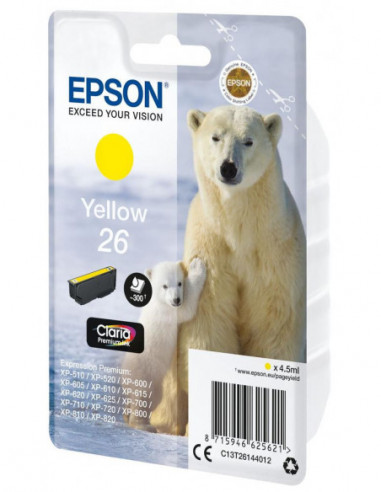Tinteiro EPSON 26 Amarelo -... Tinteiro EPSON 26 Amarelo -...