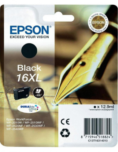 Tinteiro EPSON 16 Preto XL + Alarme...