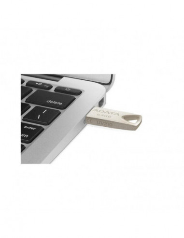 Pen drive ADATA UV210 64GB USB 2.0, Bege Pen drive ADATA UV210 64GB USB 2.0, Bege