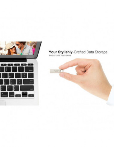Pen drive ADATA UV210 64GB USB 2.0, Bege Pen drive ADATA UV210 64GB USB 2.0, Bege