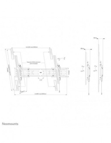 Suporte de Parede TV Newstar Neigbar...