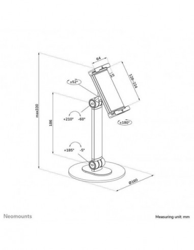 Suporte Tablet NewStar Neomounts... Suporte Tablet NewStar Neomounts...