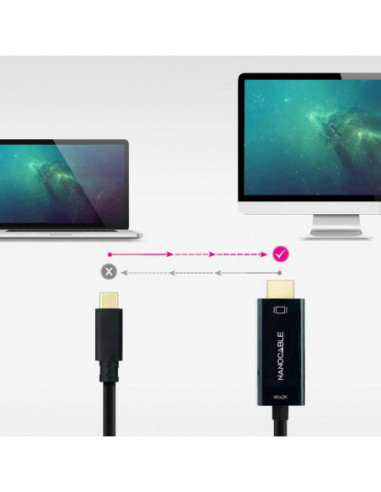 Cabo Nanocable USB-C para HDMI... Cabo Nanocable USB-C para HDMI...
