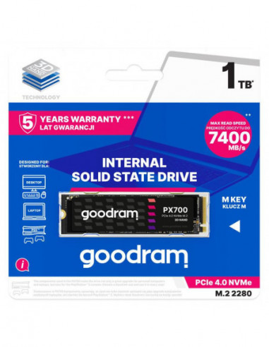 SSD M.2 Goodram PX700 1TB PCIe 4.0 NVMe