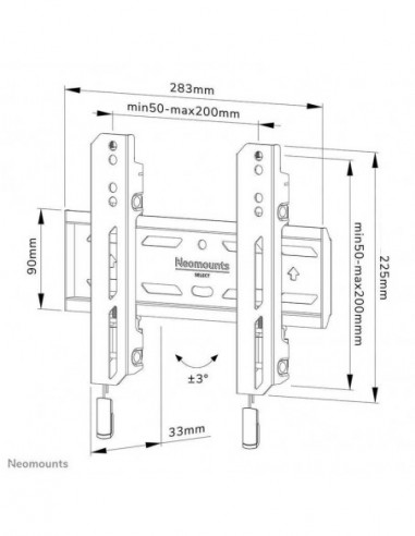 Suporte de Parede Newstar Neomounts...