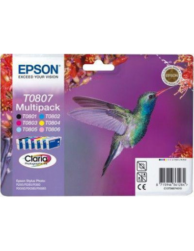 Tinteiro EPSON T0807 Mpack 6 Cores... Tinteiro EPSON T0807 Mpack 6 Cores...