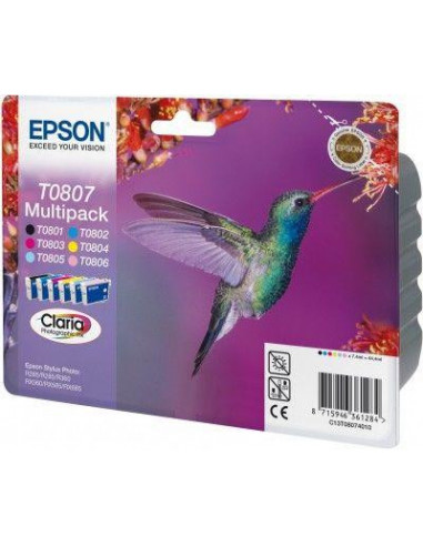 Tinteiro EPSON T0807 Mpack 6 Cores... Tinteiro EPSON T0807 Mpack 6 Cores...