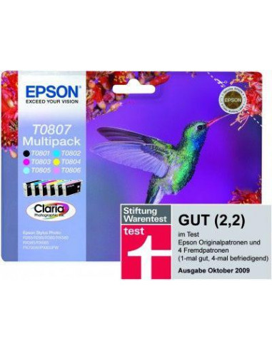 Tinteiro EPSON T0807 Mpack 6 Cores... Tinteiro EPSON T0807 Mpack 6 Cores...