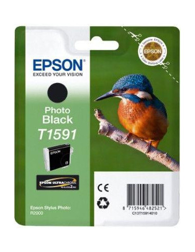 Tinteiro EPSON T1591 Preto Foto -... Tinteiro EPSON T1591 Preto Foto -...