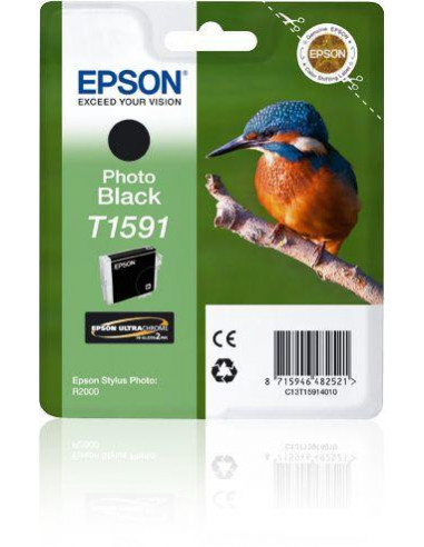 Tinteiro EPSON T1591 Preto Foto -... Tinteiro EPSON T1591 Preto Foto -...