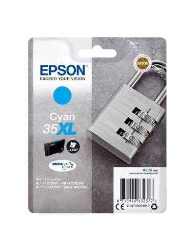 Tinteiro EPSON 35 Ciano XL -...