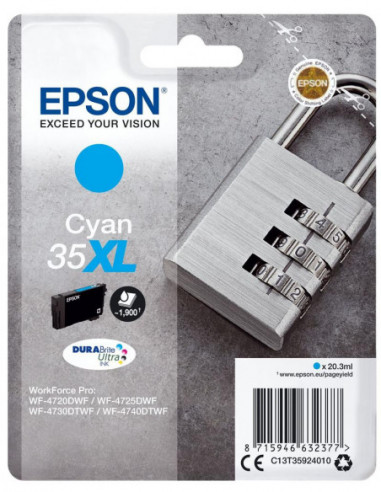 Tinteiro EPSON 35 Ciano XL -...