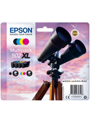 Tinteiro EPSON 502 Multipack 4 Cores...